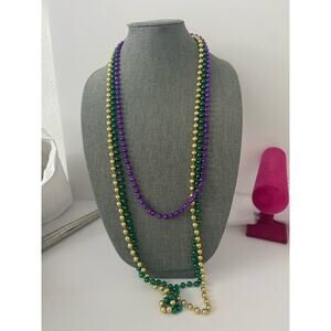 Vintage colorful  bead necklace set
